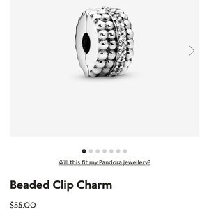 Beaded Clip Charm - Pandora